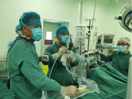 陕西省第四人民医院泌尿外科开展输尿管软镜下钬激光碎石取石术