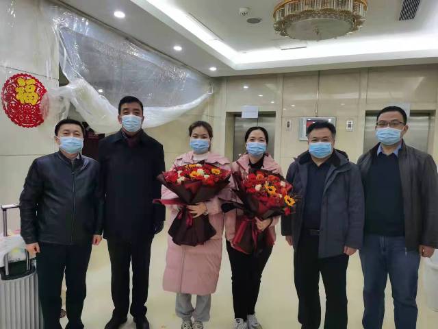 陕西省第四人民医院欢送院感防控支援专家